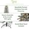 7.5ft. Pre-Lit Flocked Livingston Fir Artificial Christmas Tree with Pinecones and Clear Warm LED Lights